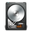HD Open Drive Black Icon 64x64 png